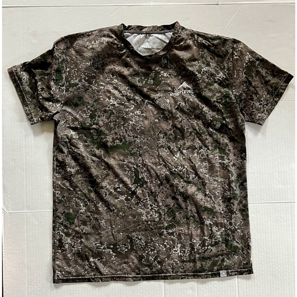 SKRE Shirt Mens Mountain Alpine Camo Shirt Sleeve Stretch 2XL Hunting Outdoors